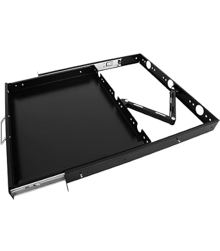 Amazon | 1uラックマウントスライド式キーボードトレイ | RAISING